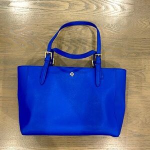 Royale Blue Tory Burch Handbag (York Buckle Tote) [EXCLUSIVE]